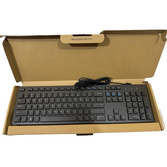 Dell Computer Keyboard New Open Box CN-0081N8-L0300-34T-052T Black Wired - Picture 5 of 7